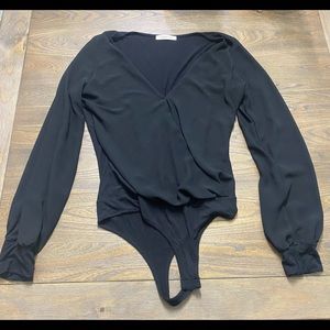 Arden B Black Bodysuit